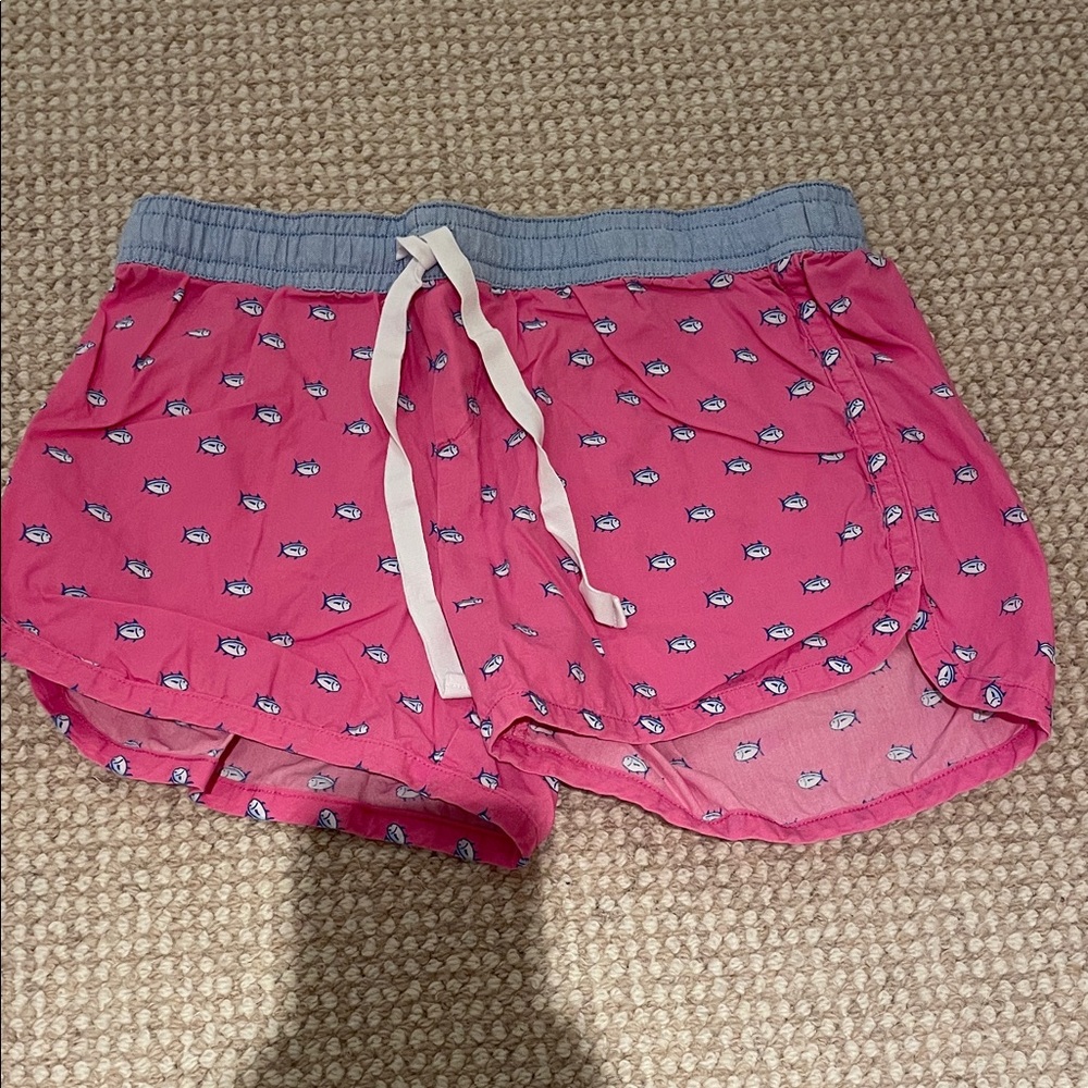 Simply Southern Pink Patterned Kids Shorts